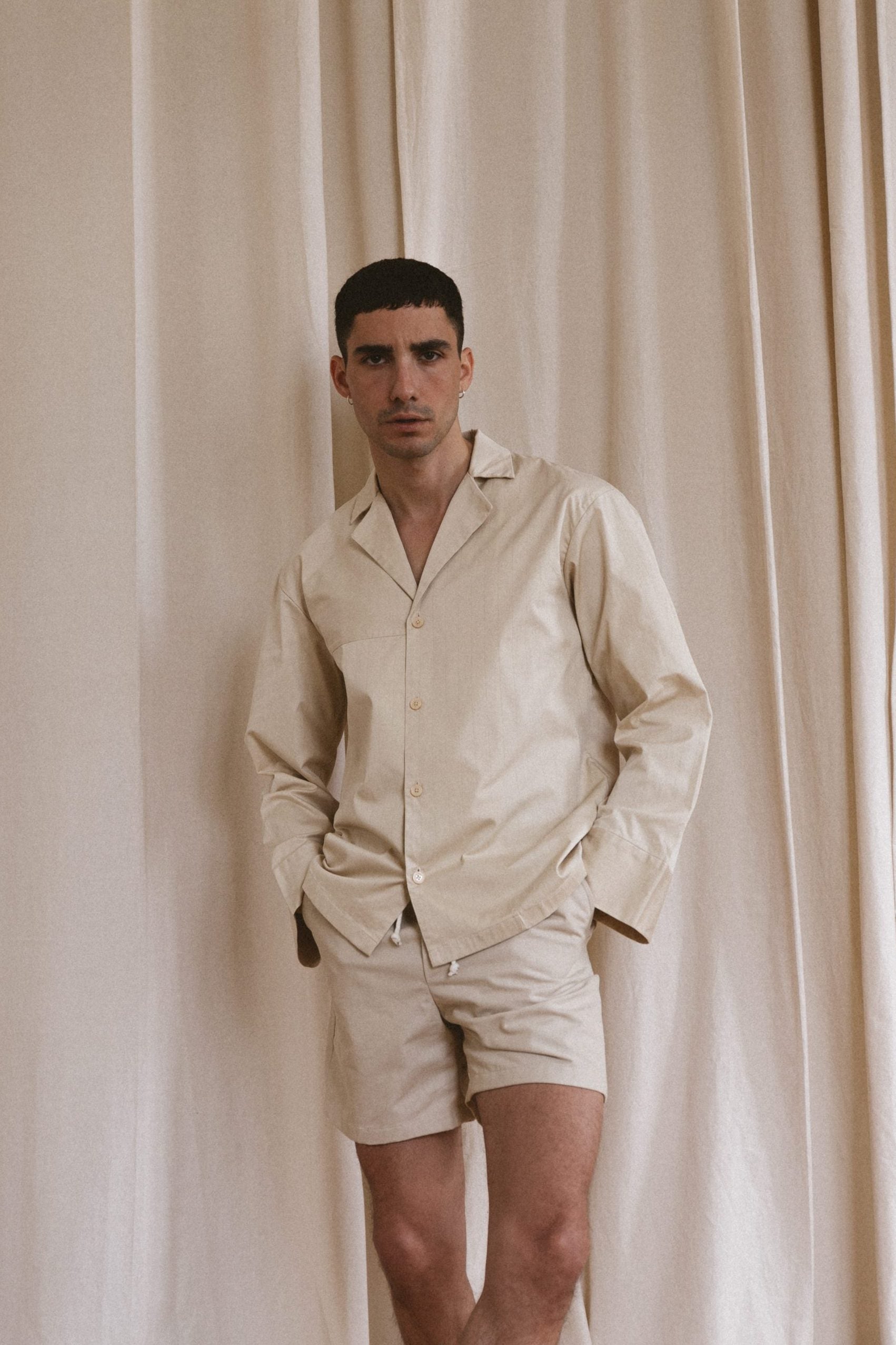 Pyjama Shirt with Pinstripes