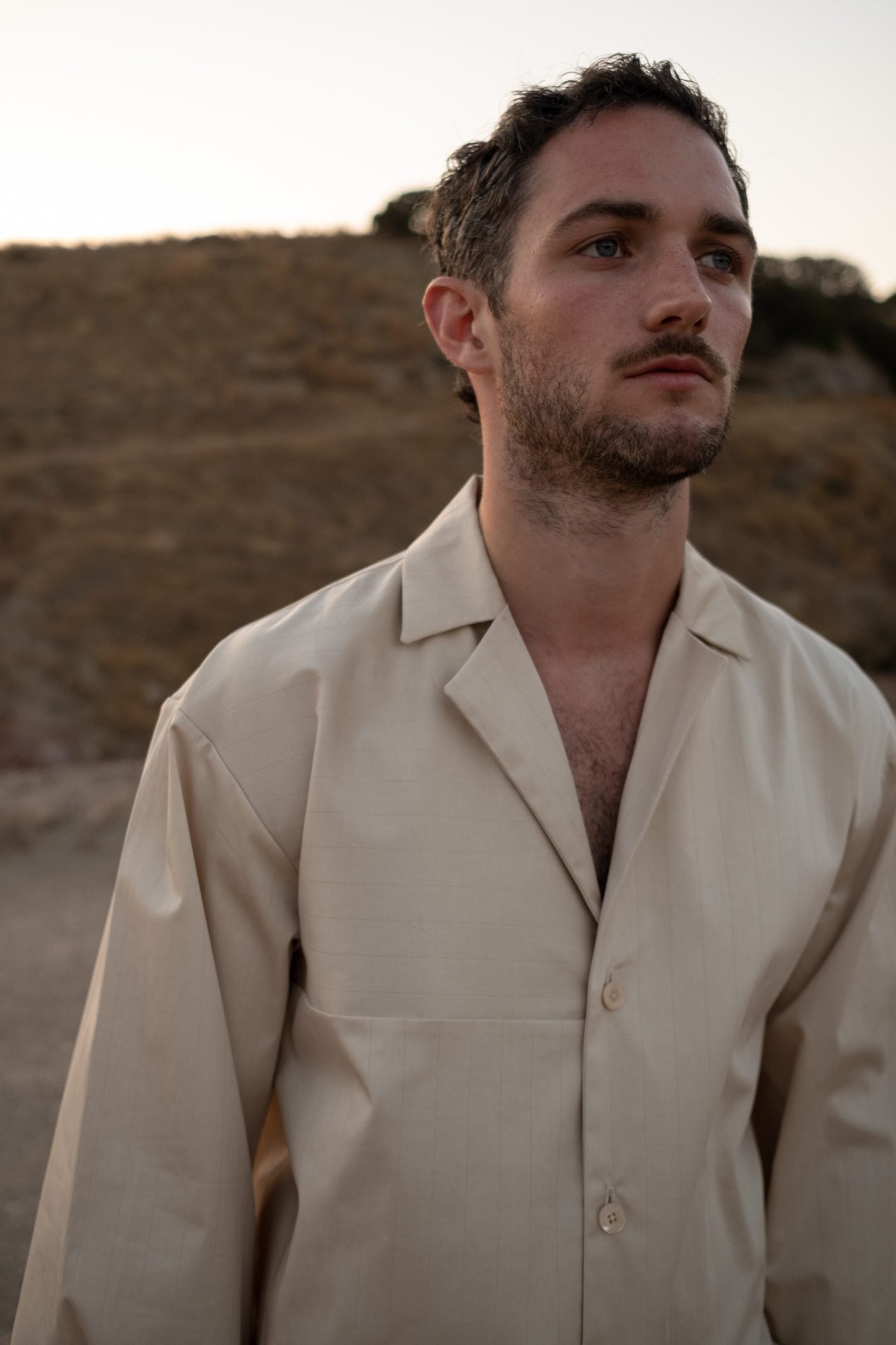 Pyjama Shirt with Pinstripes