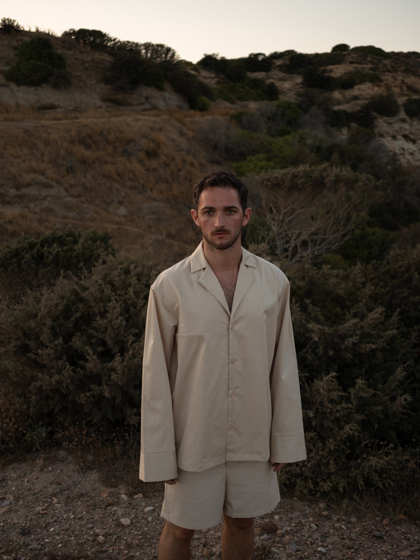 Pyjama Shirt with Pinstripes