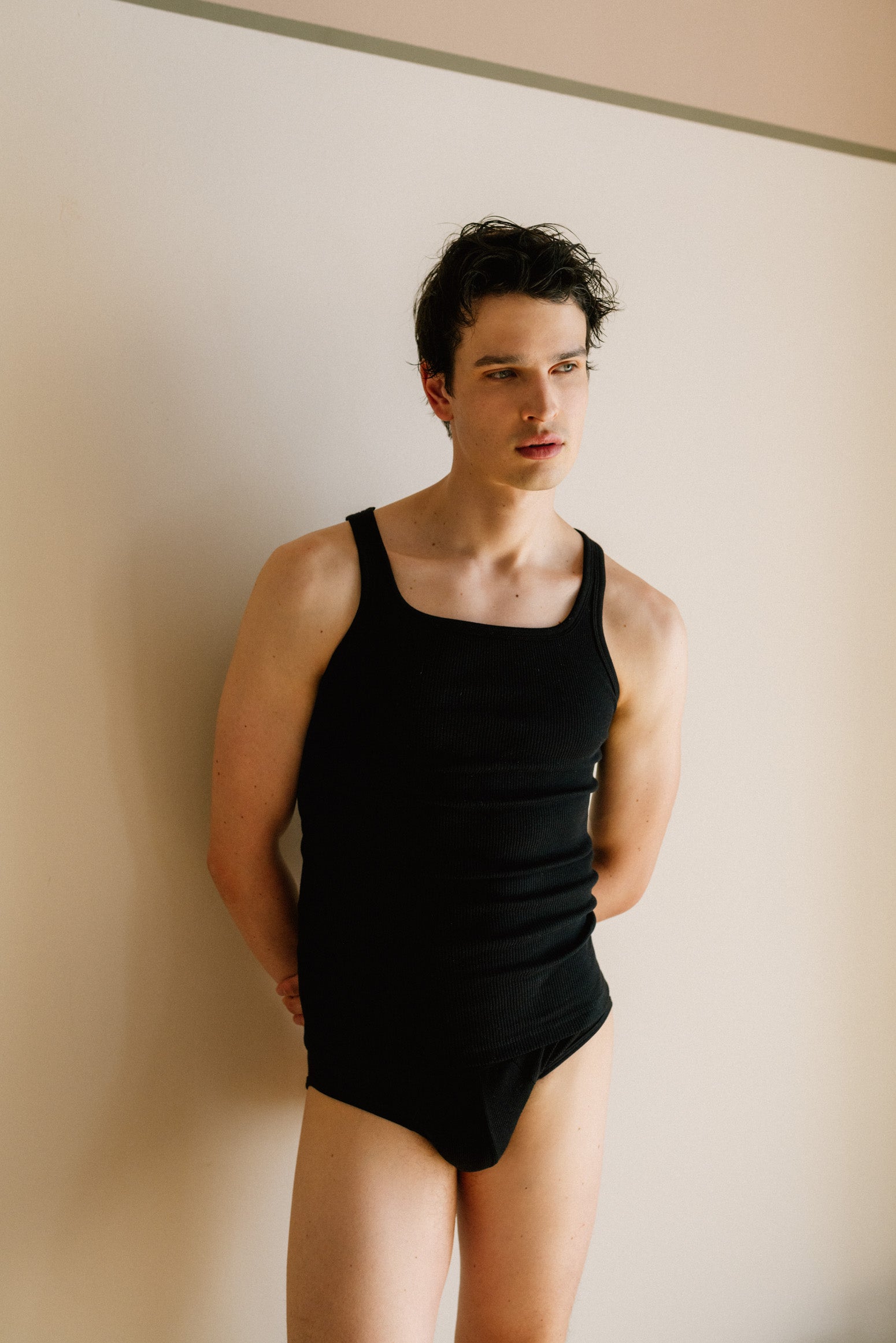 Tank Top | Double Rib | Black