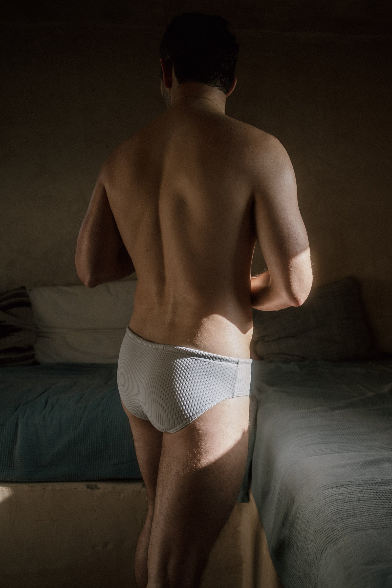 Swim Briefs I Ribbed | Ice Blue