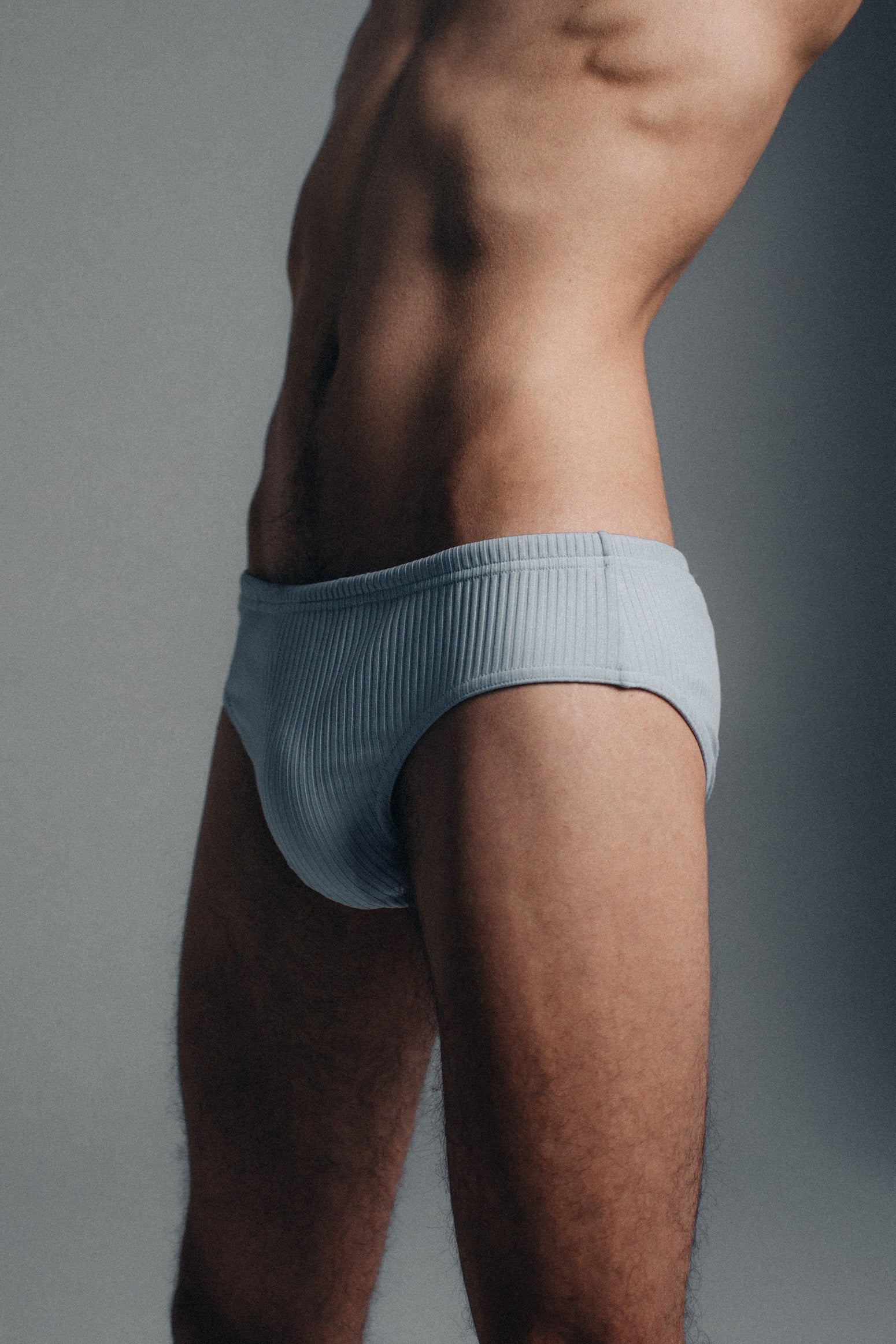 Swim Briefs I Ribbed | Ice Blue
