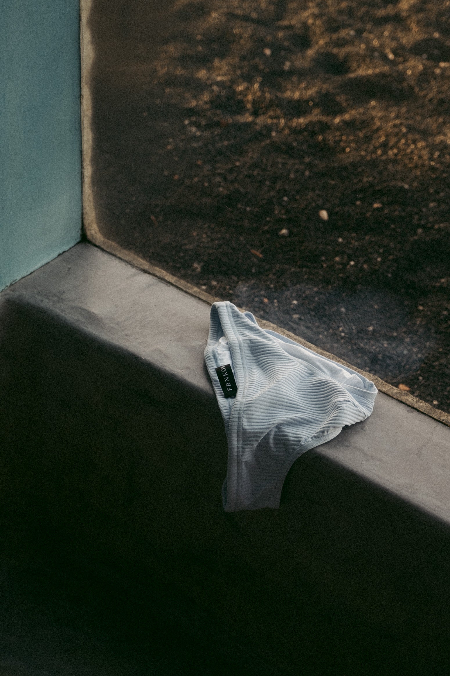 Swim Briefs I Ribbed | Ice Blue