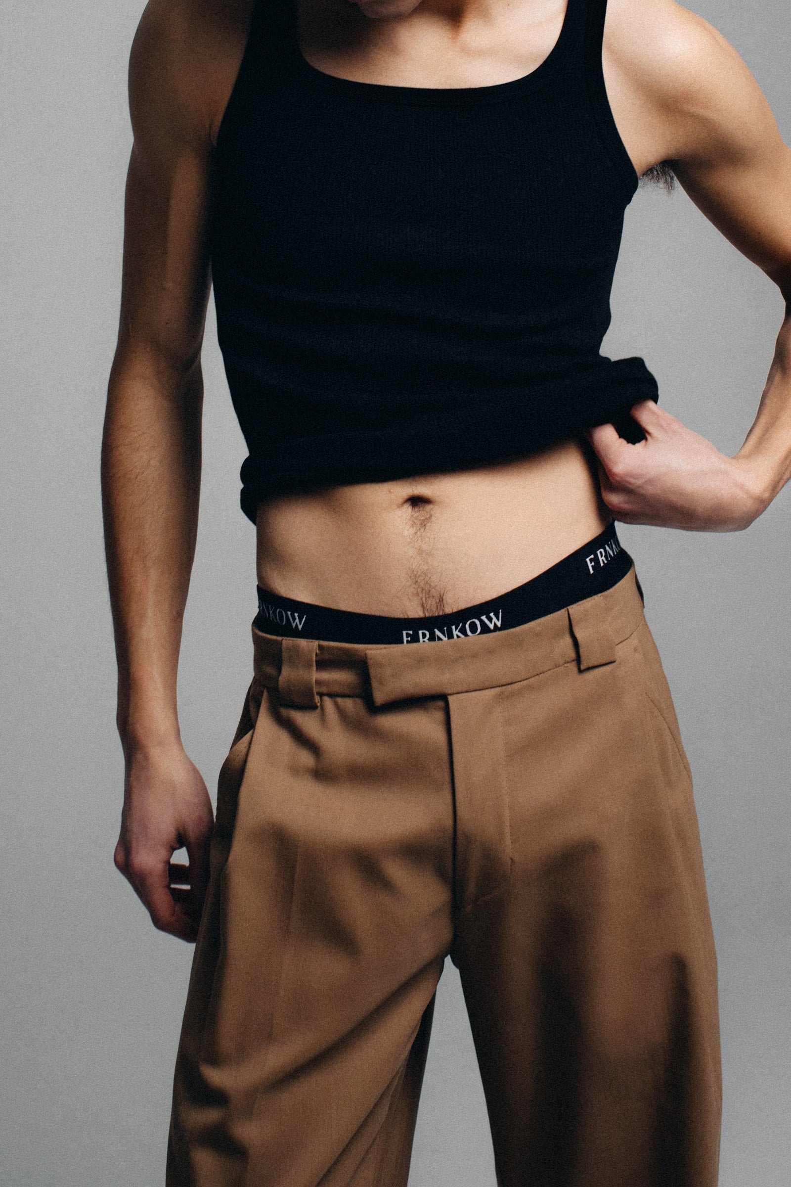 Virgin Wool Trousers with Pleats