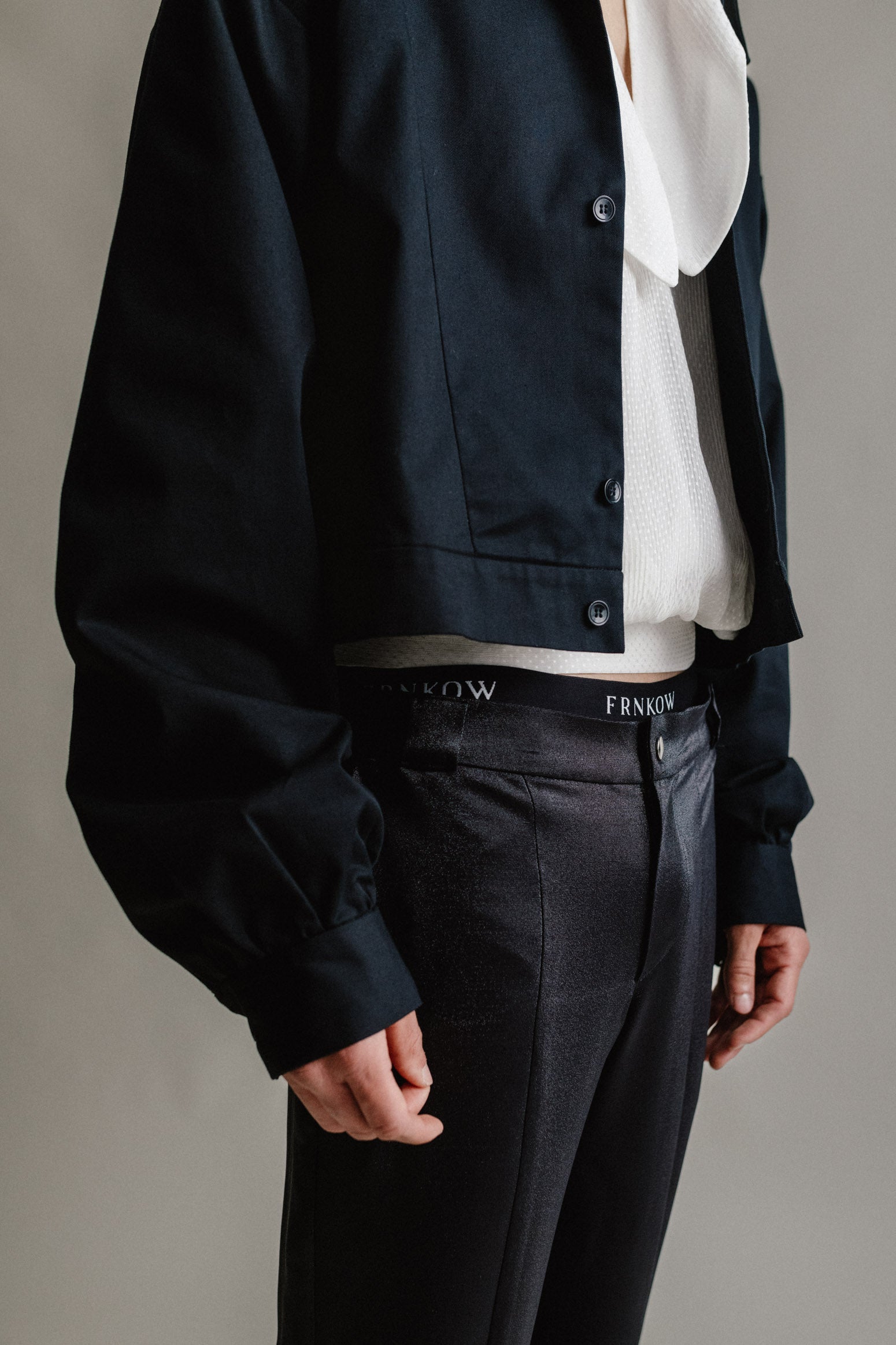 Jacket with Voluminous Sleeves