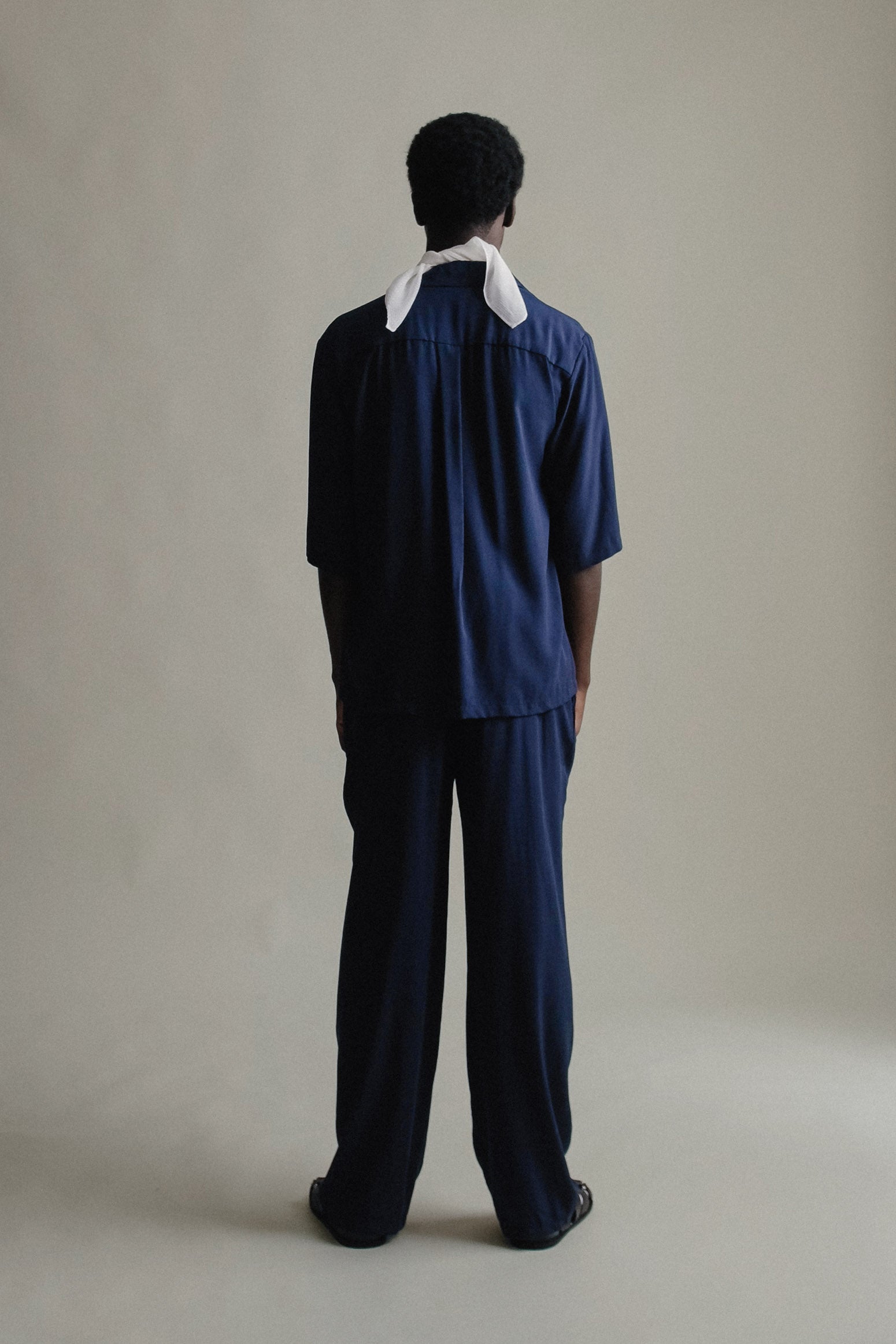 Resort Trousers with Drawstrings | Navy