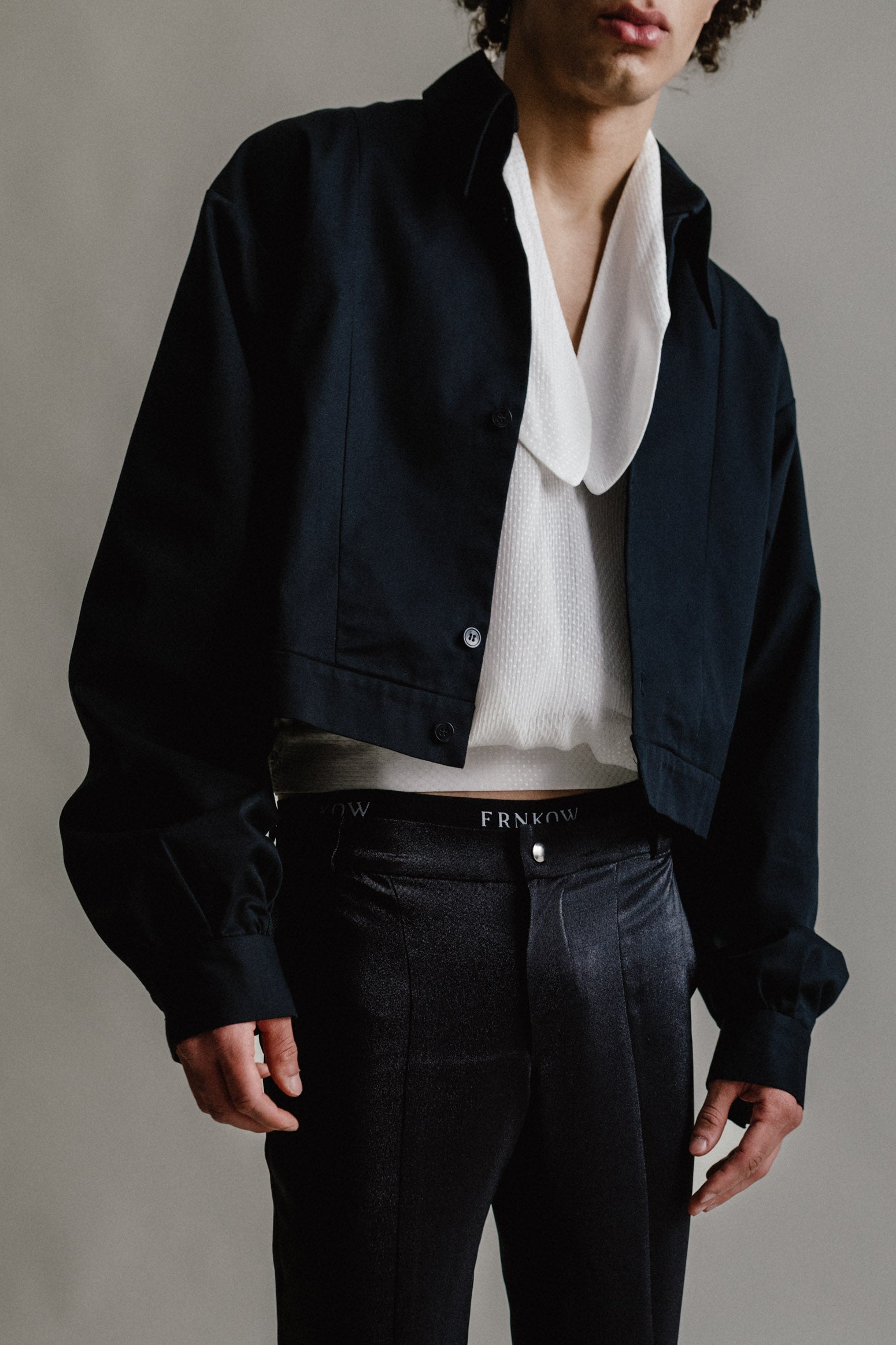 Jacket with Voluminous Sleeves